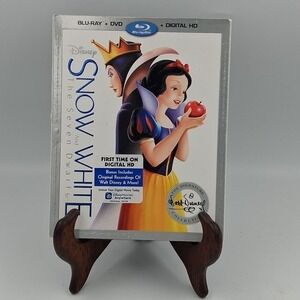 Disney Snow White and the Seven Dwarfs (Blu-ray& DVD, 1937) With Slipcover‎